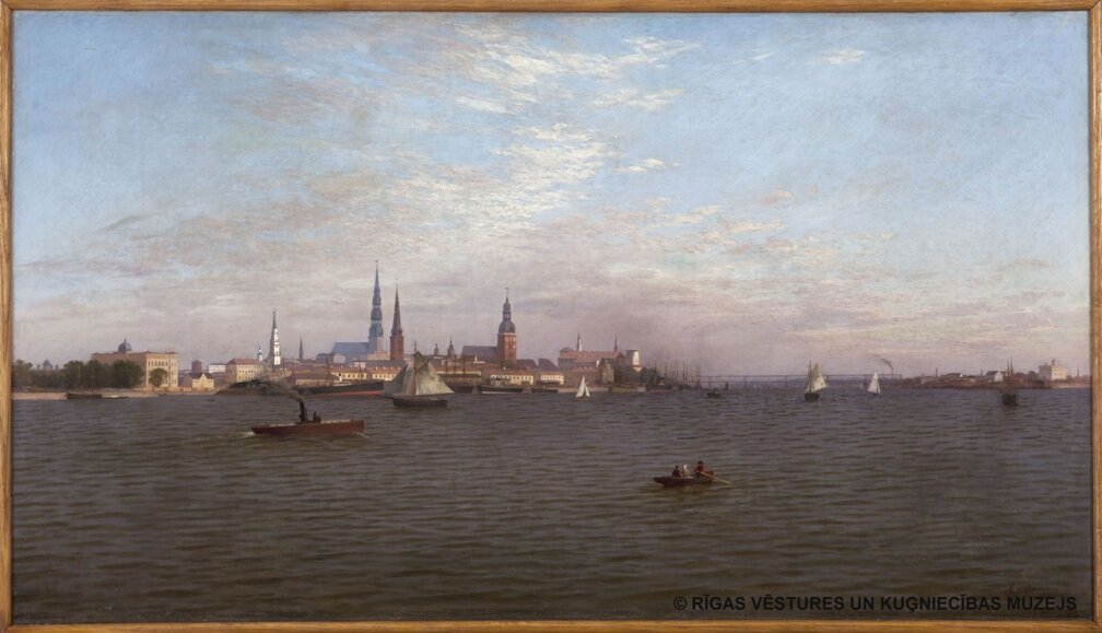 Рига. Вид со стороны порта. RVKM