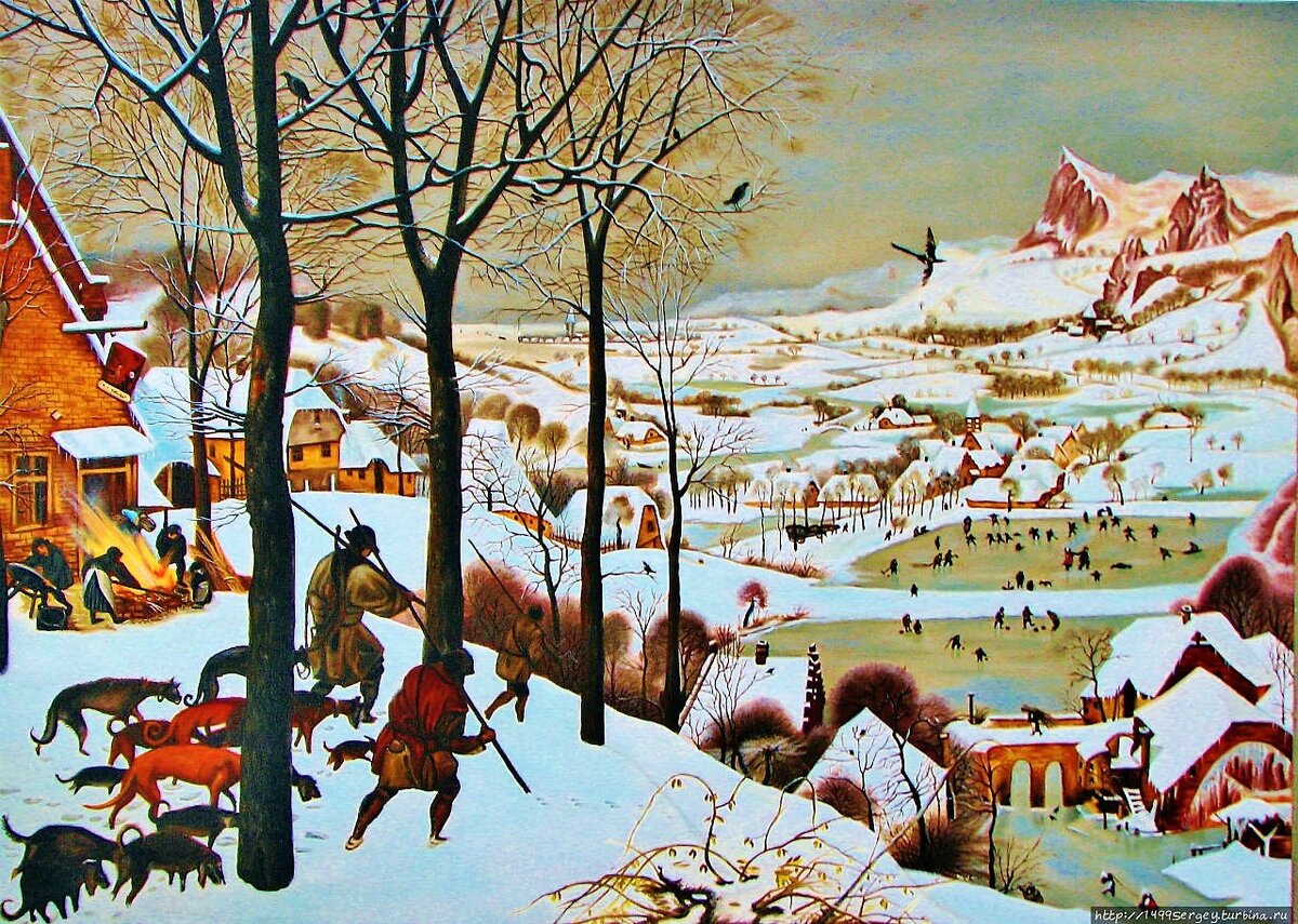 П. Брейгель Ст. Охотники на снегу (фото из интернета)