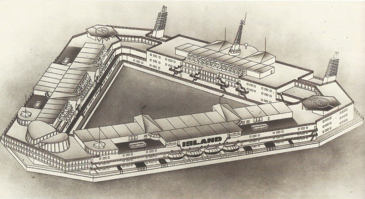 Плавучая гостиница Island от конструкторов Северного ПКБ (входит в ОСК)