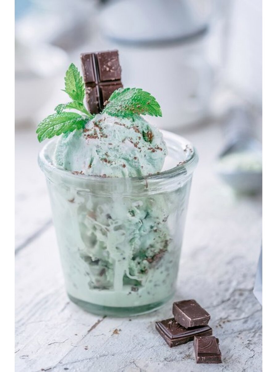 Мятное мороженое мятного цвета: он действительно так называется!