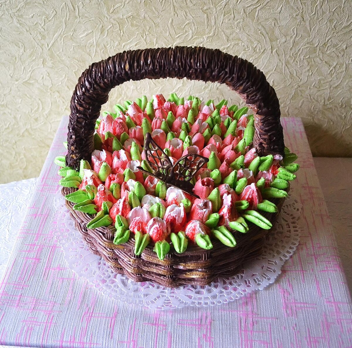 Как сделать торт "Корзинка с Ручкой"