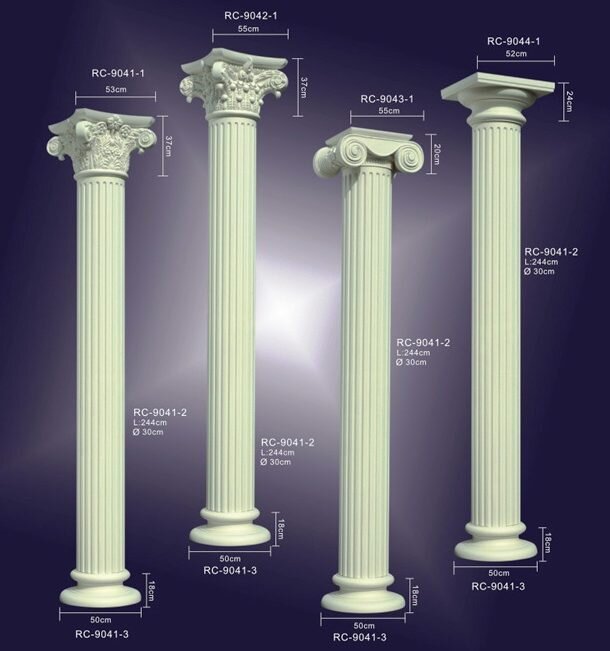 Как смастерить настенные колонны из пенопласта своими руками?