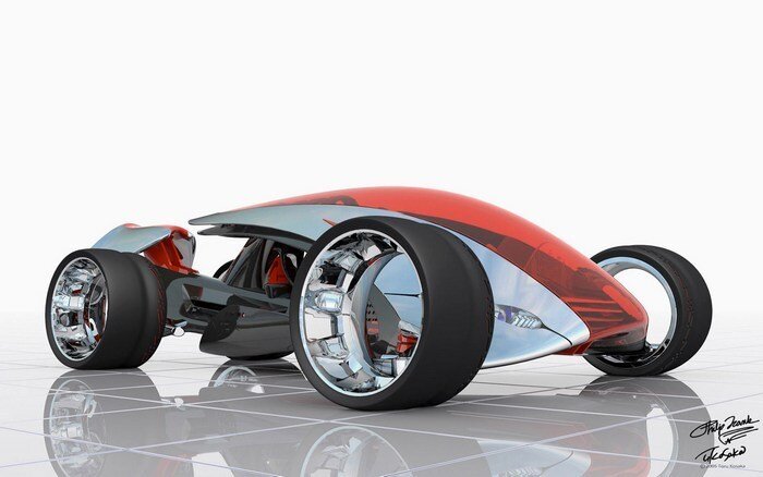 Картинка Концепт-кар Nike ONE из гоночной видеоигры Gran Turismo 4