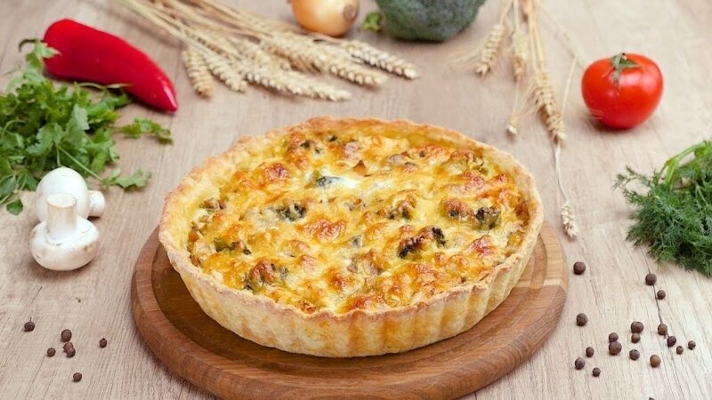 Лоранский пирог с курицей, грибами и брокколи - Рецепты для очень занятой мамы - Страна Мам