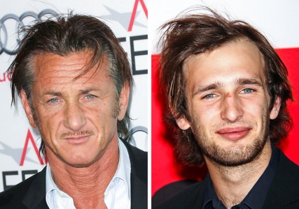 Шон Пенн и Хоппер Пенн. Сын весь в отца, видимо и гуляет также весело)))