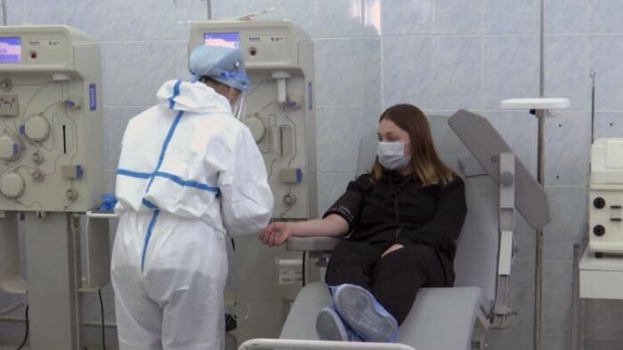 Забор плазмы с антителами к коронавирусу 