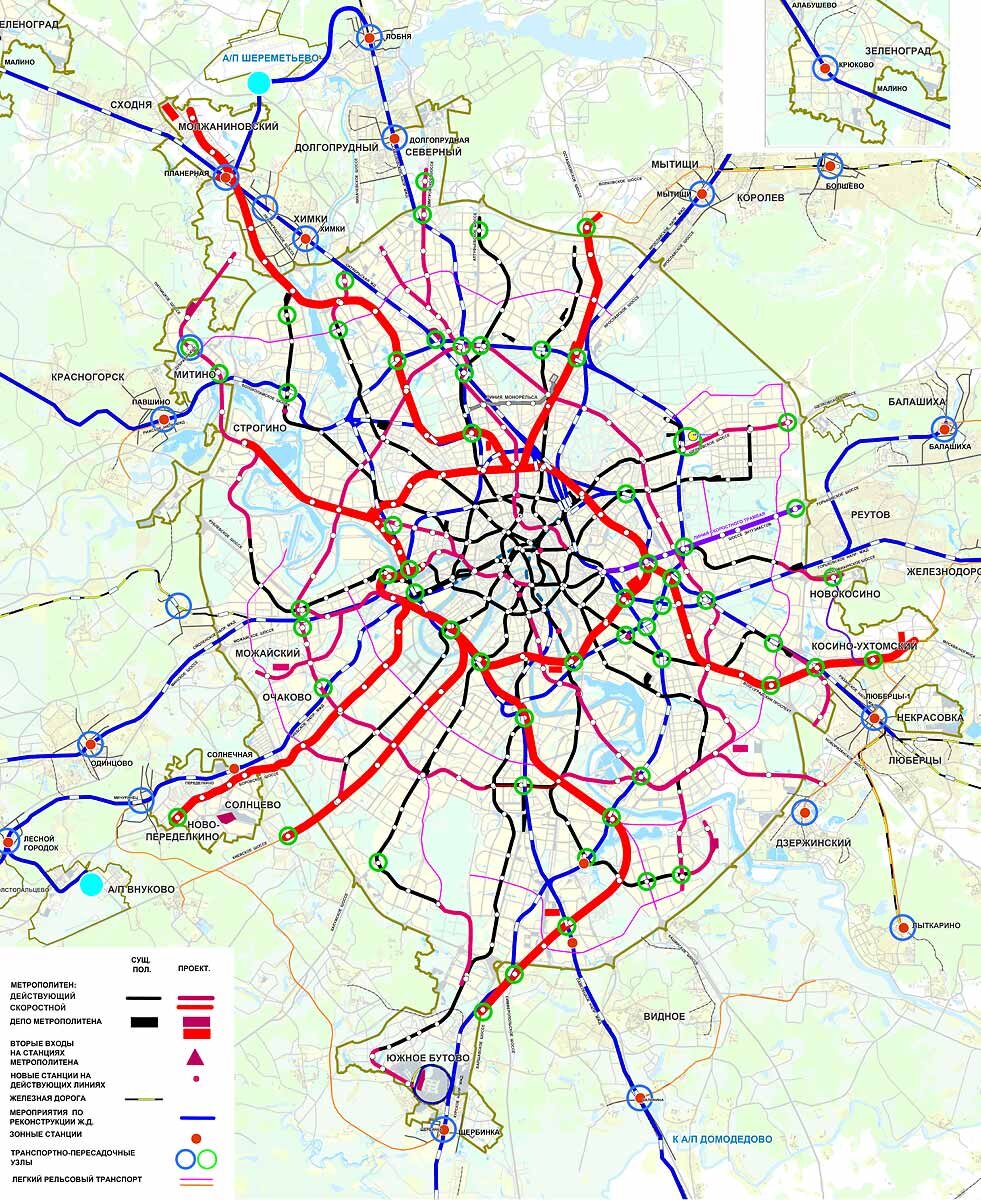 Карта легкого метро подмосковья 2025