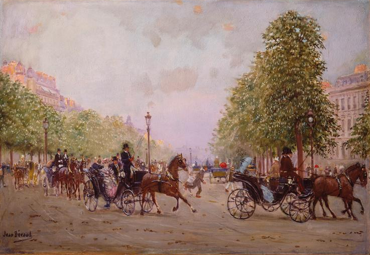 "Променад на Елисейских полях", Жан Беро, нач. XX века. (с) Wikimedia Commons