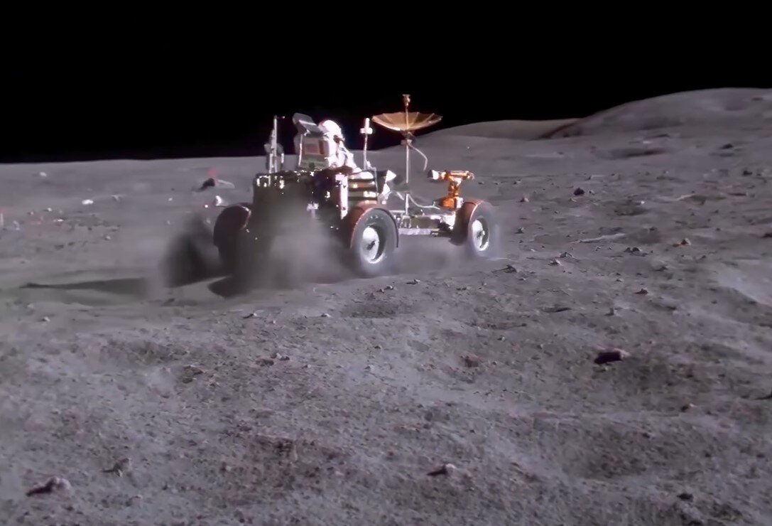 Американцы на Луне. Источник фото аккаунт Denis Shiryaev на youtube