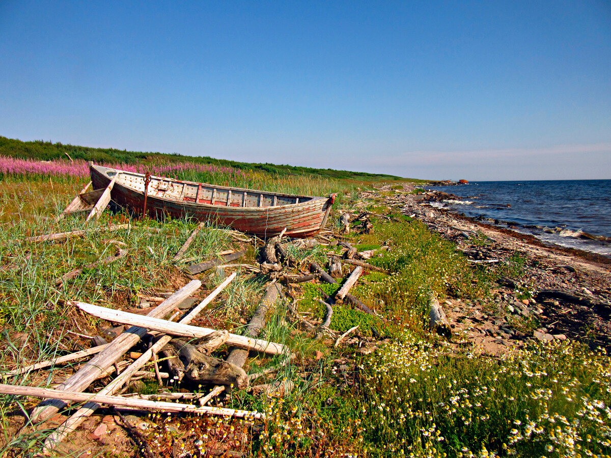 деревни на белом море