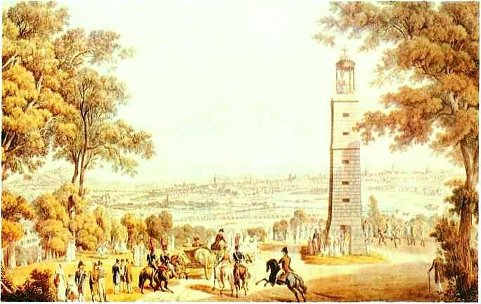 Вид Парижа из сада Сен-Клу