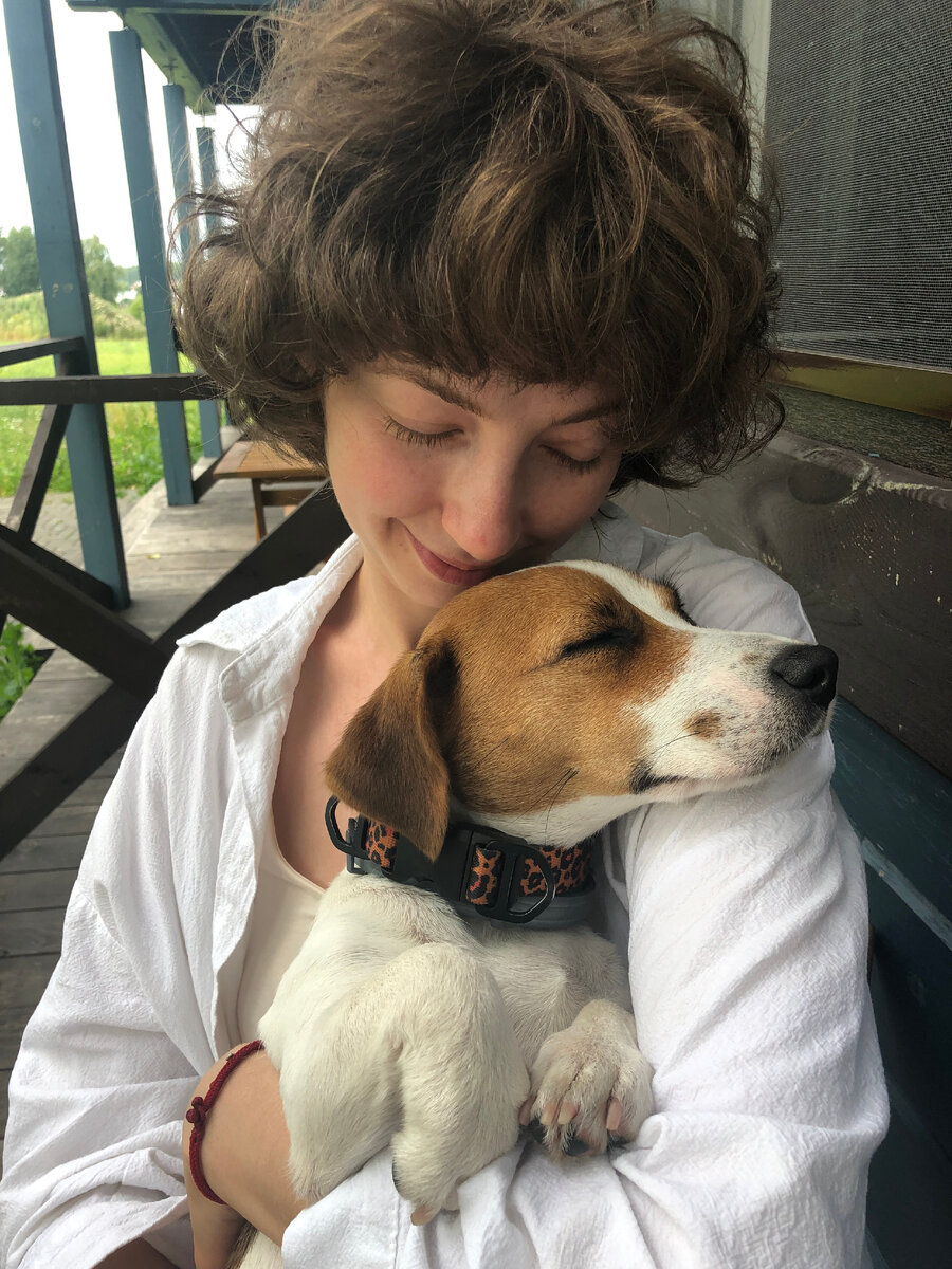 Я и Холли на веранде нашего номера в Фишериксе