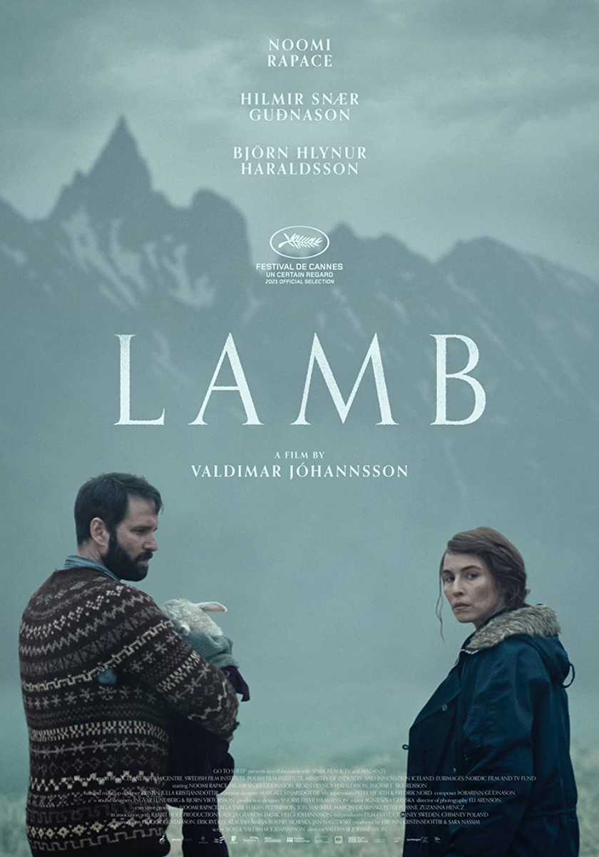 Постер к фильму Lamb. Режиссер: Вальдимар Йоханнссон. Оператор: Эли Аренсон. Производство: Black Spark Film & TV, Chimney Poland, Chimney Sweden, Film i Väst, Go to Sheep, Madants, Rabbit Hole Productions. Показ в России: Capella Film 