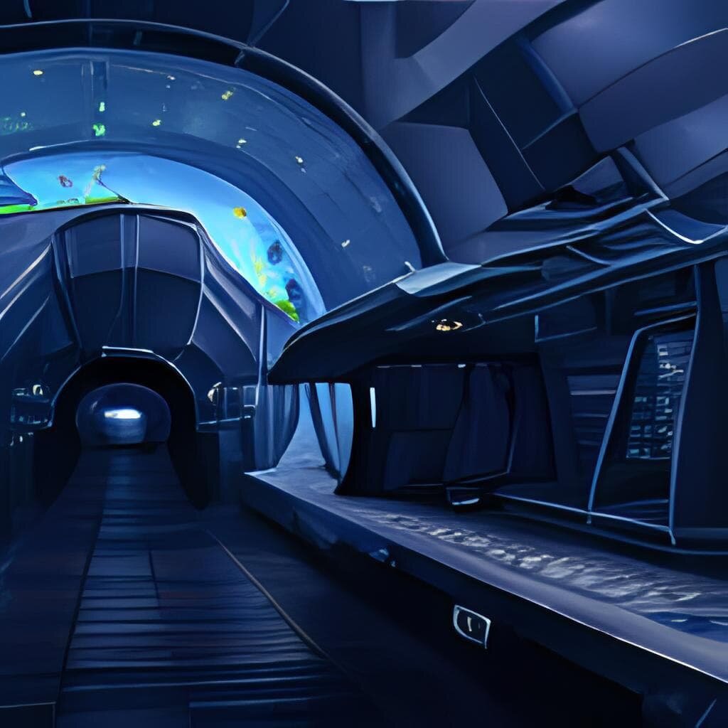 Арт: Коридор космического корабля