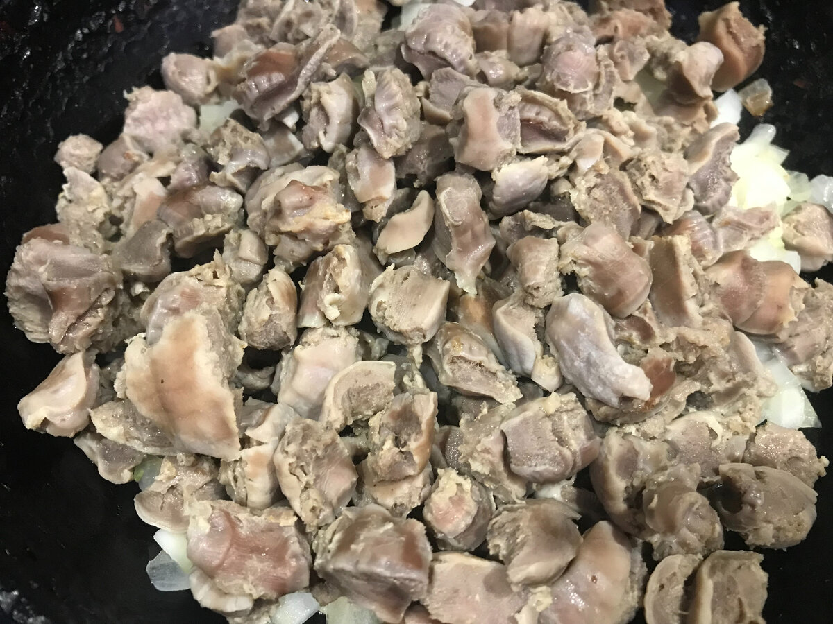 Куриные желудки в мультиварке рецепт