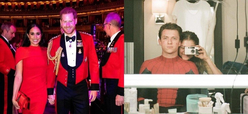Меган Маркл и принц Гарри, Том Холланд и Зендая, instagram.com/sussexroyal / instagram.com/tomholland2013