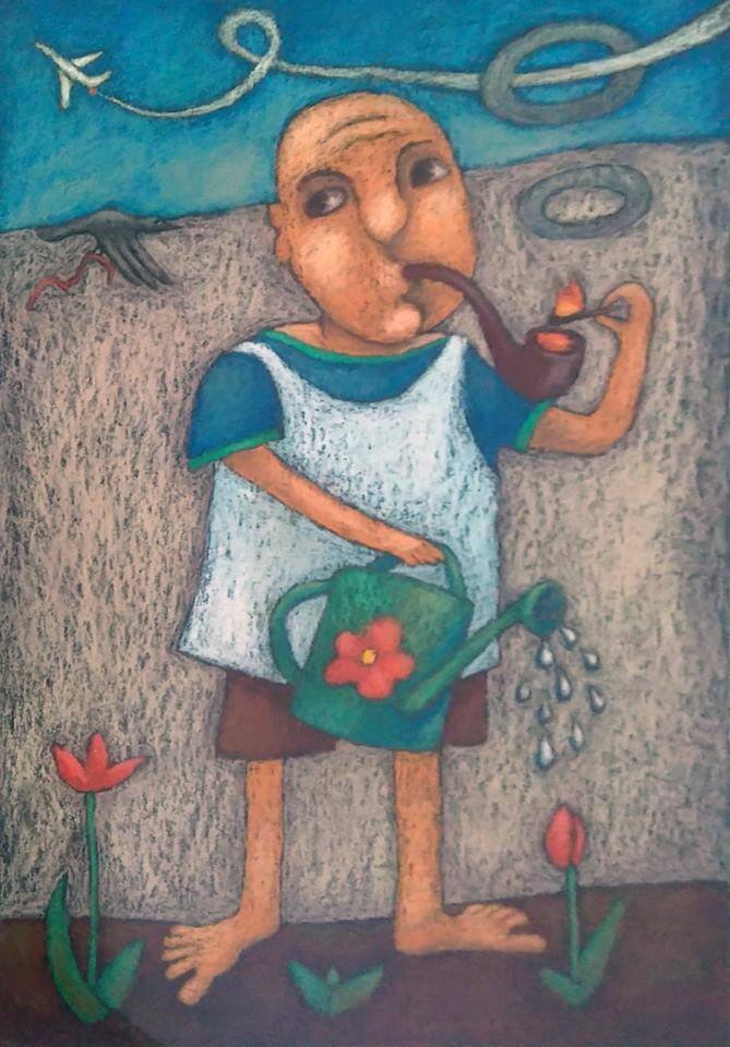 "Четыре стихии". Картина прекрасной Елены Гладышевой.