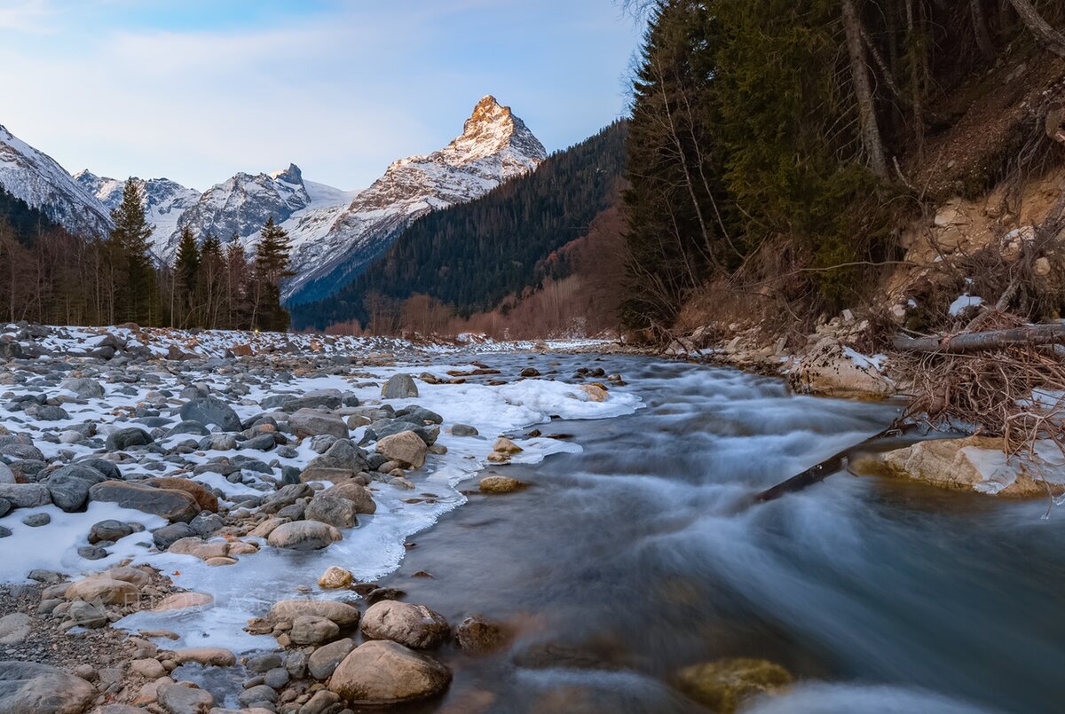 Река аманауз в домбае фото