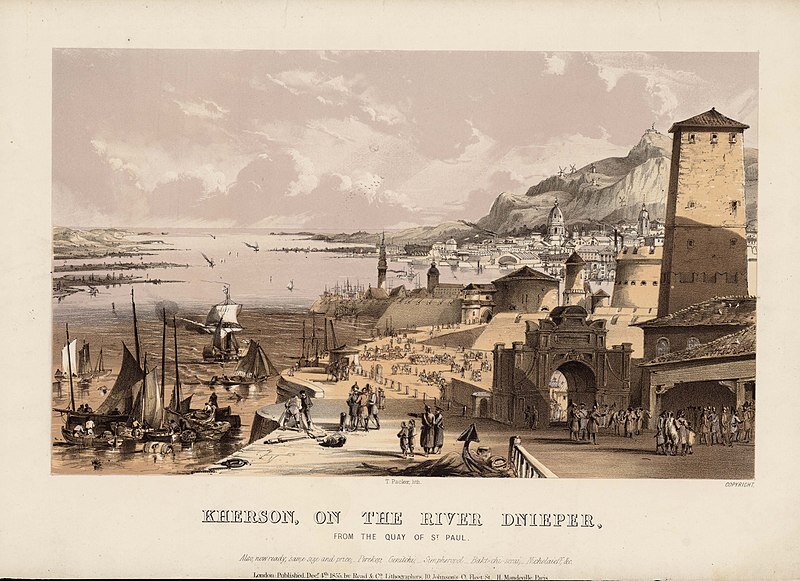 Набережная Святого Павла в Херсоне, 1855 г.