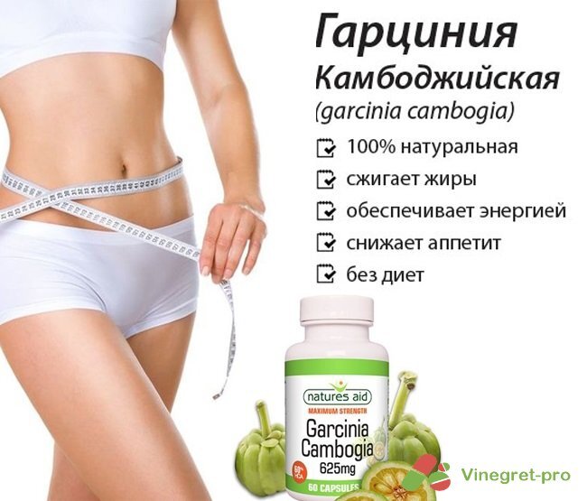 Перечень свойств Гарцинии Камбоджийской