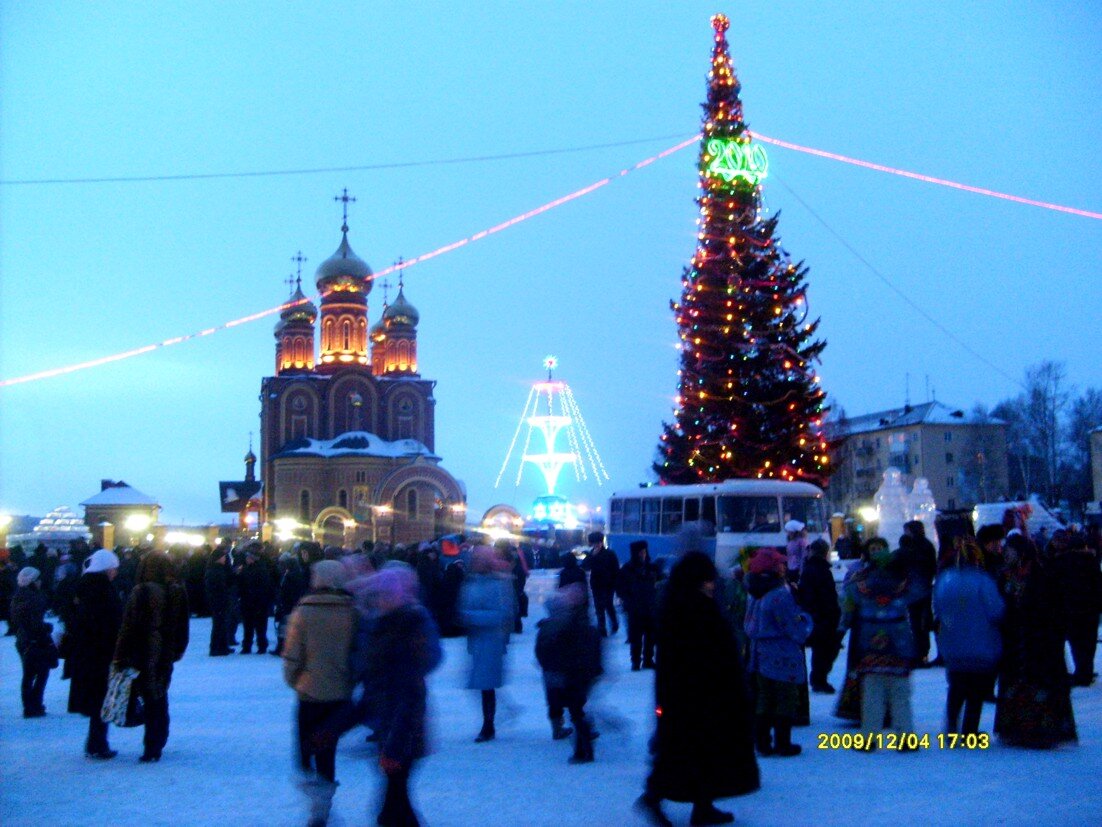 Осинники зима площадь