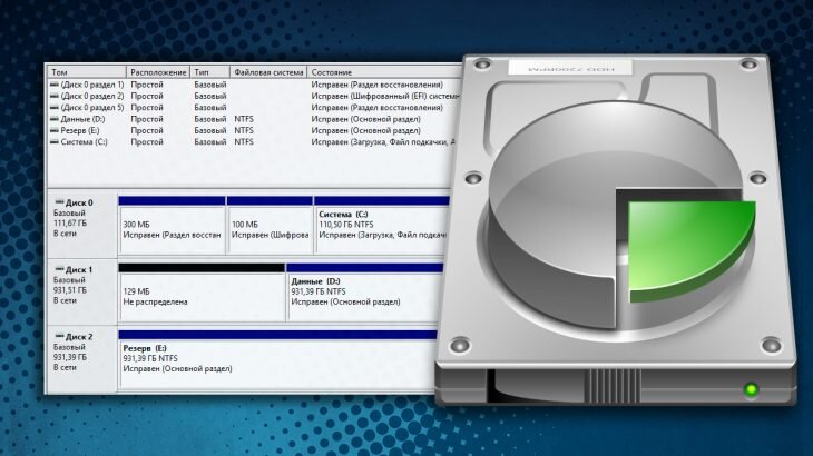 Как скрыть раздел восстановления или другой диск в Windows