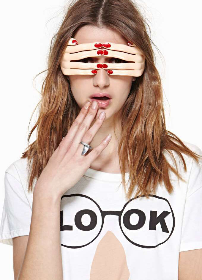 Linda Farrow X Jeremy Scott Hand Glasses