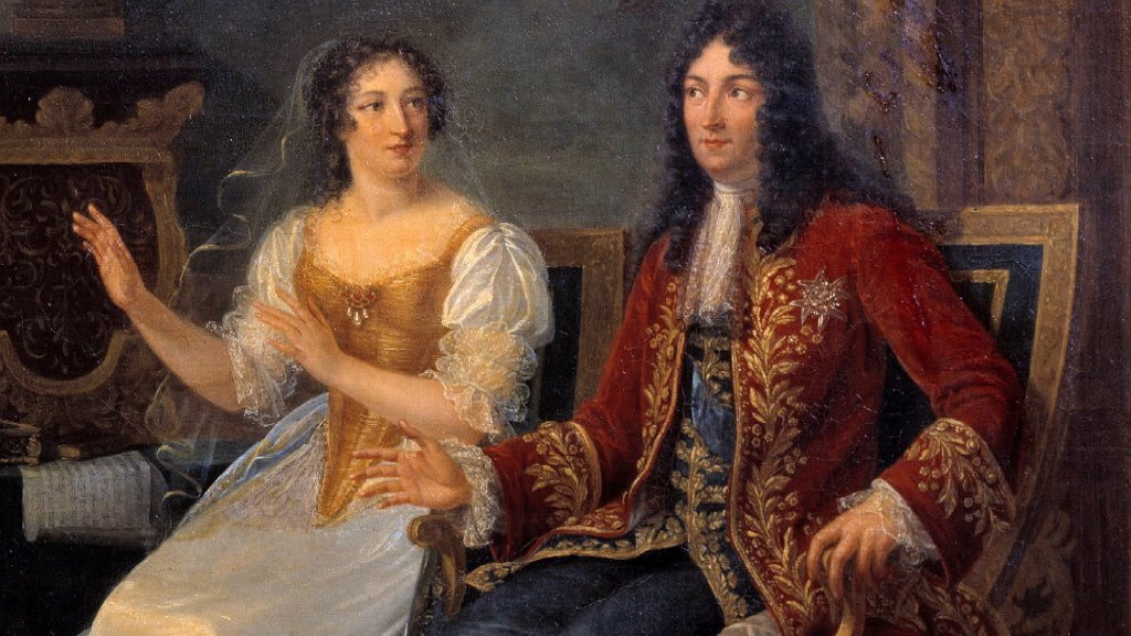 Людовик XIV и Франсуаза де Ментенон