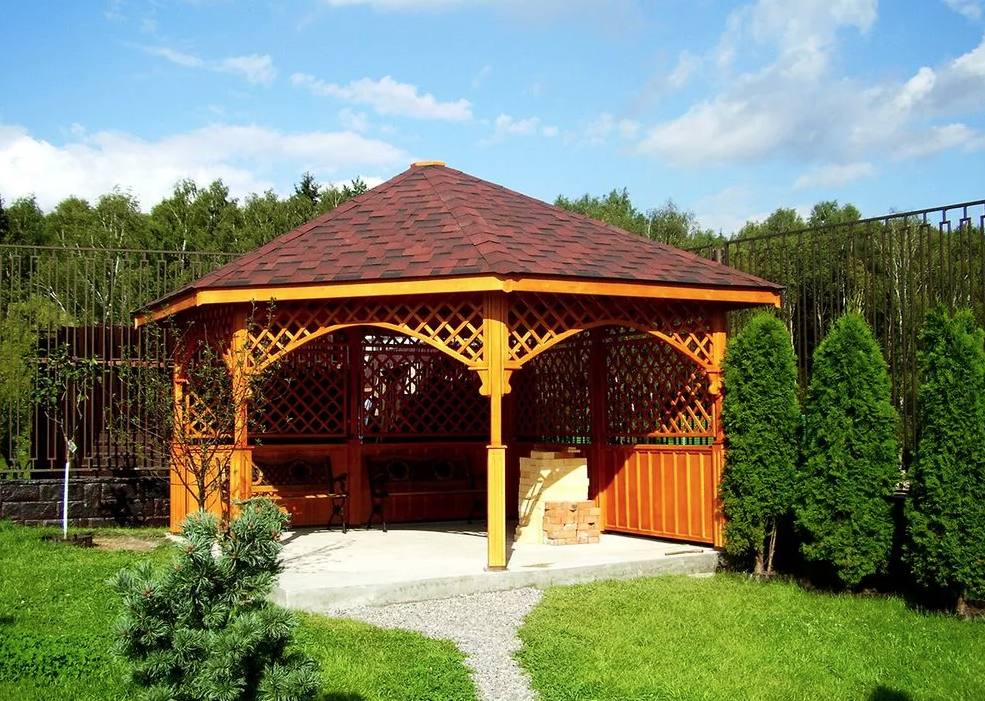 Классический вариант со шпалерами