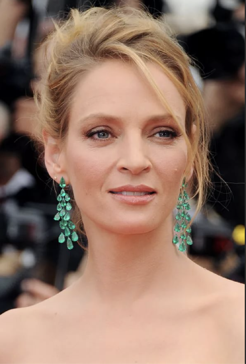 Ума турман. Uma Thurman. Ума Турман стрижки. Ума Турман прически фото. Стрижка как у умы Турман.