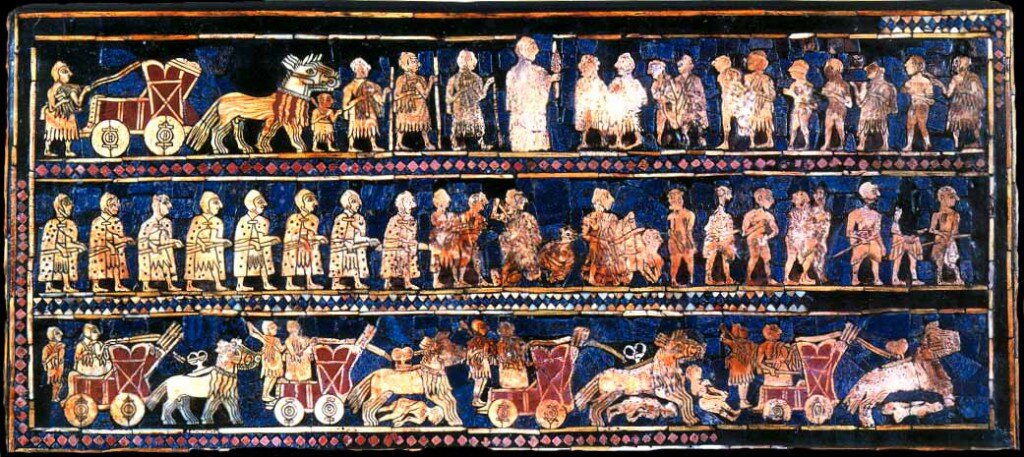 Это штандарт из Ура, но тут про жизнь и войска шумеров очень емко…