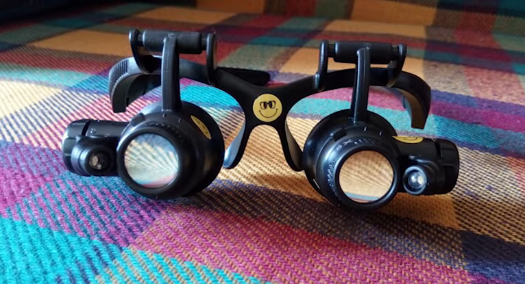 Очки x25 с подсветкой