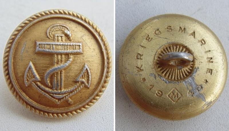 Немецкая форменная пуговица.
