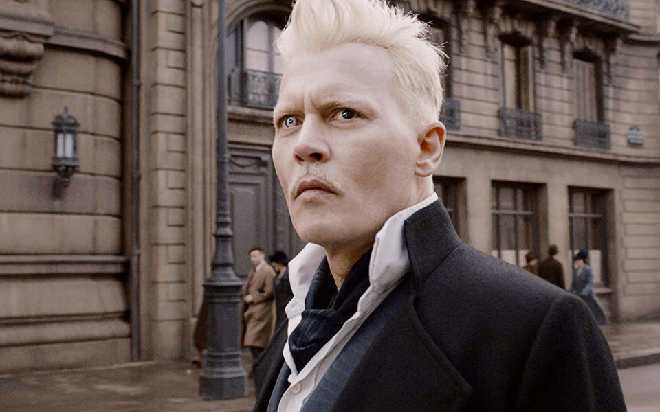Джонни Депп в образе Гриндевальда, фильм «Фантастические твари»