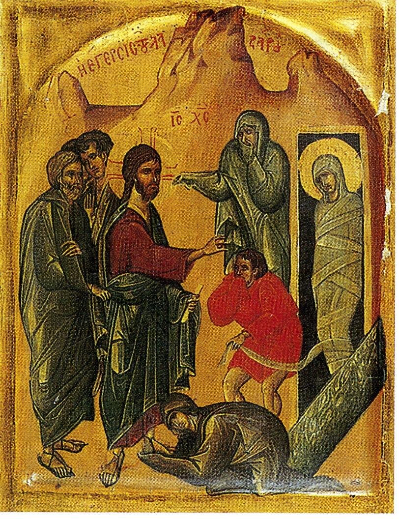 Рисунок 2. Воскресение Лазаря