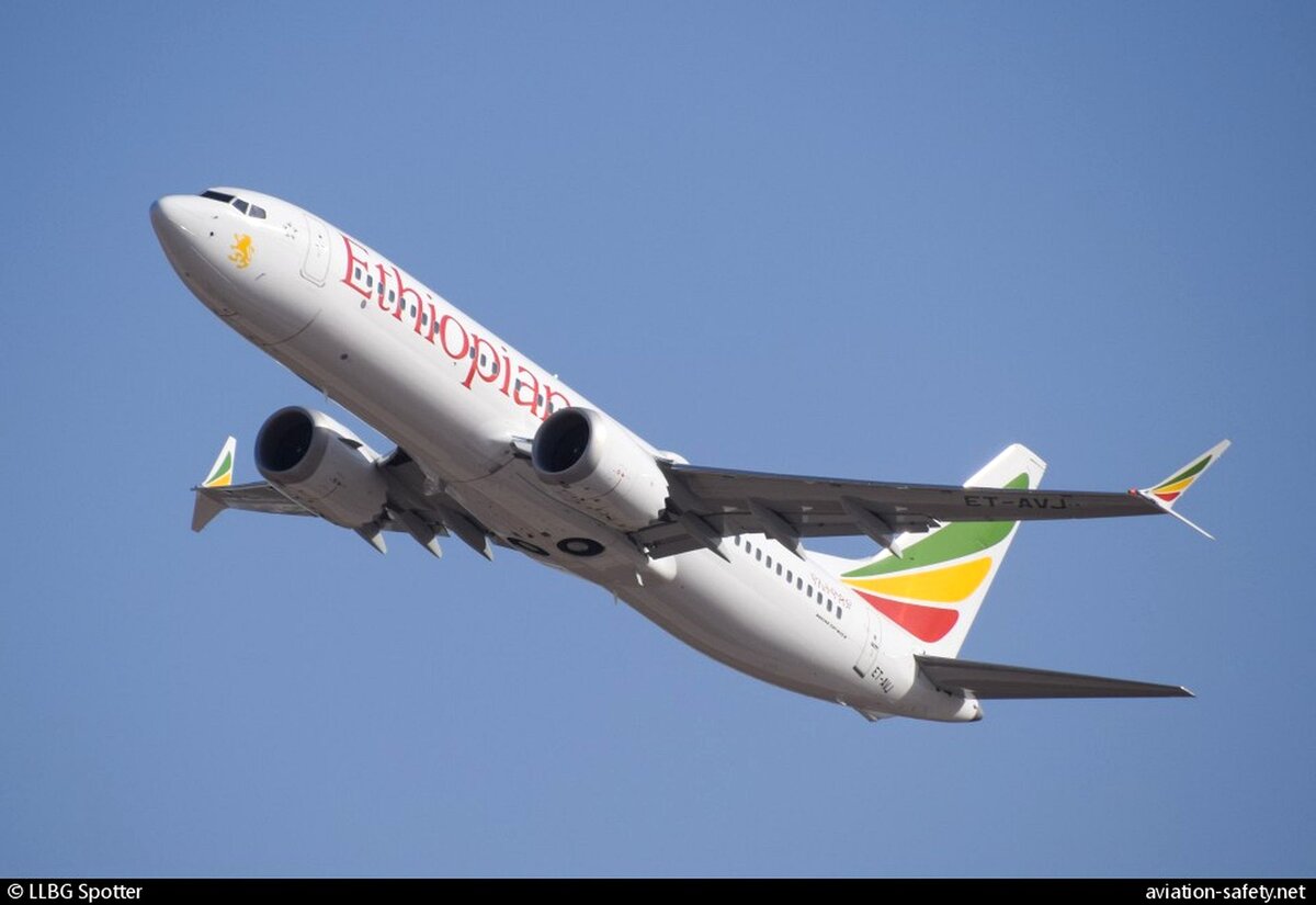 Разбившийся Boeing 737 MAX 8 авиакомпании Ethiopian Airlines, снятый в начале февраля при вылете из аэропорта Бен-Гурион