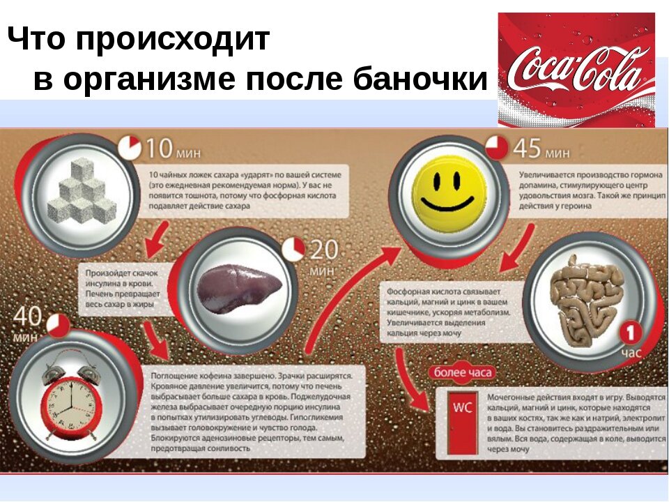 Влияние кока колы на организм человека презентация