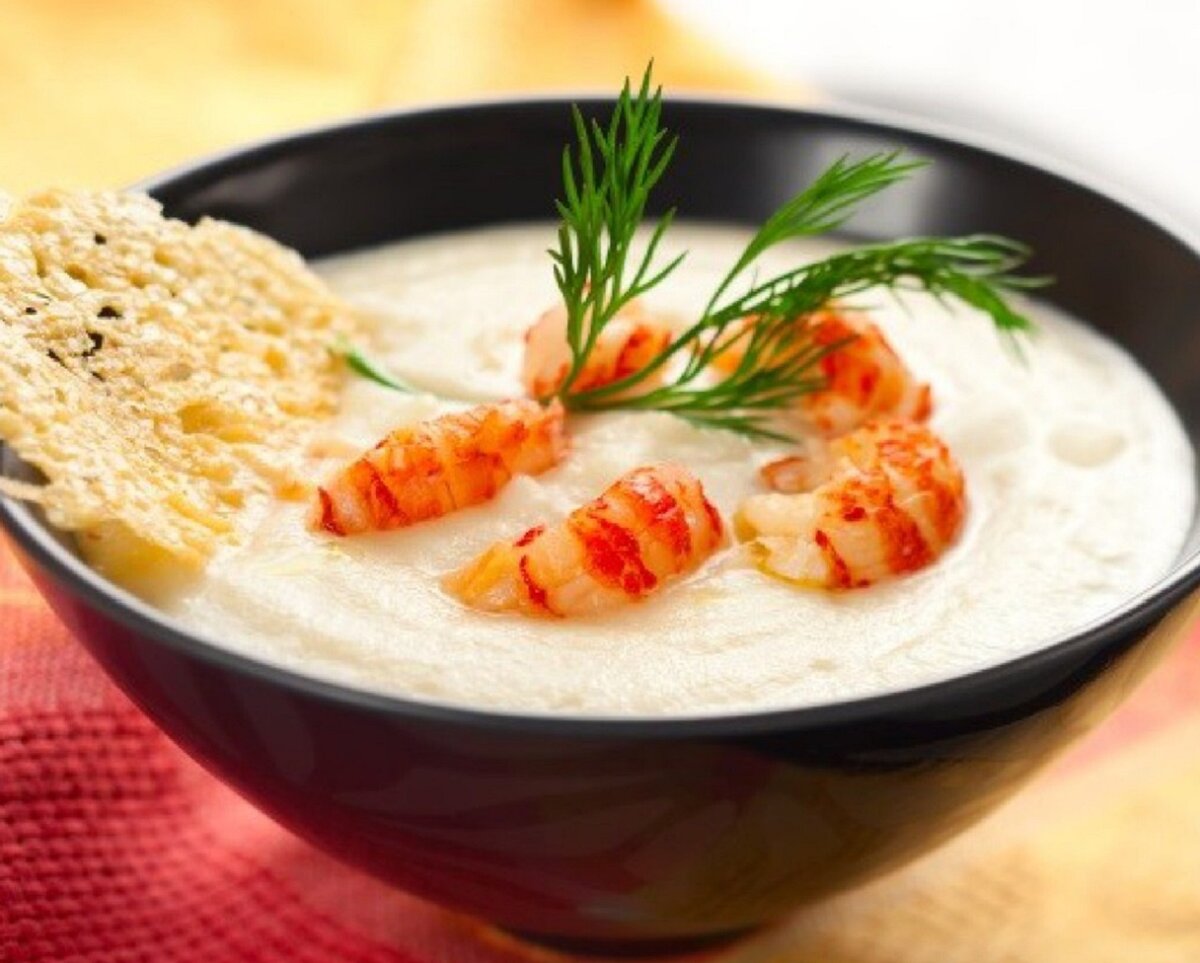 Крем-суп с креветками - оригинальный рецепт с пошаговыми фото