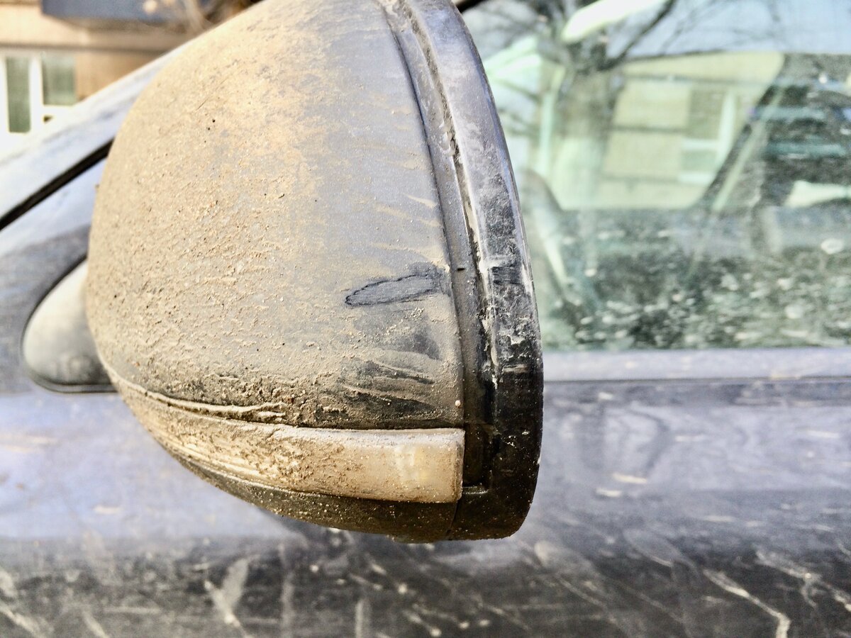 След на зеркале. Фото автора.