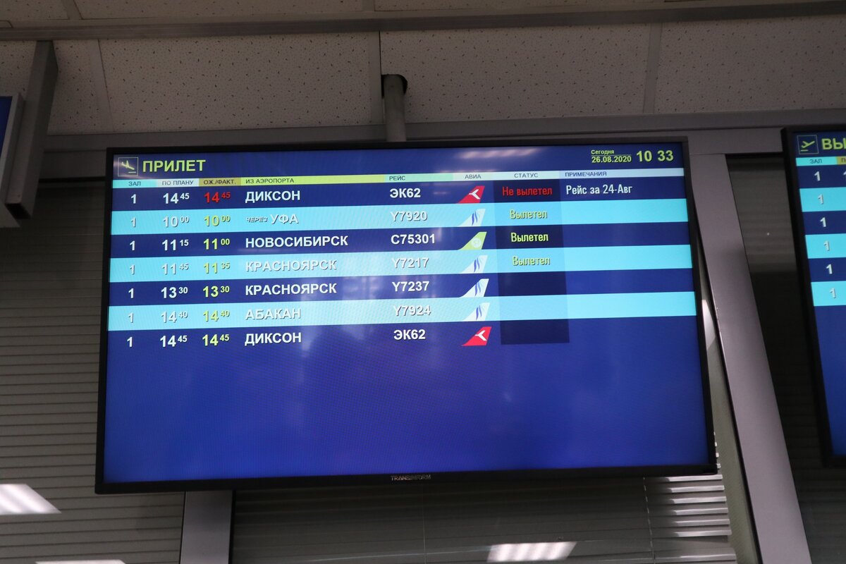 Аэропорт норильска табло вылета и прилета