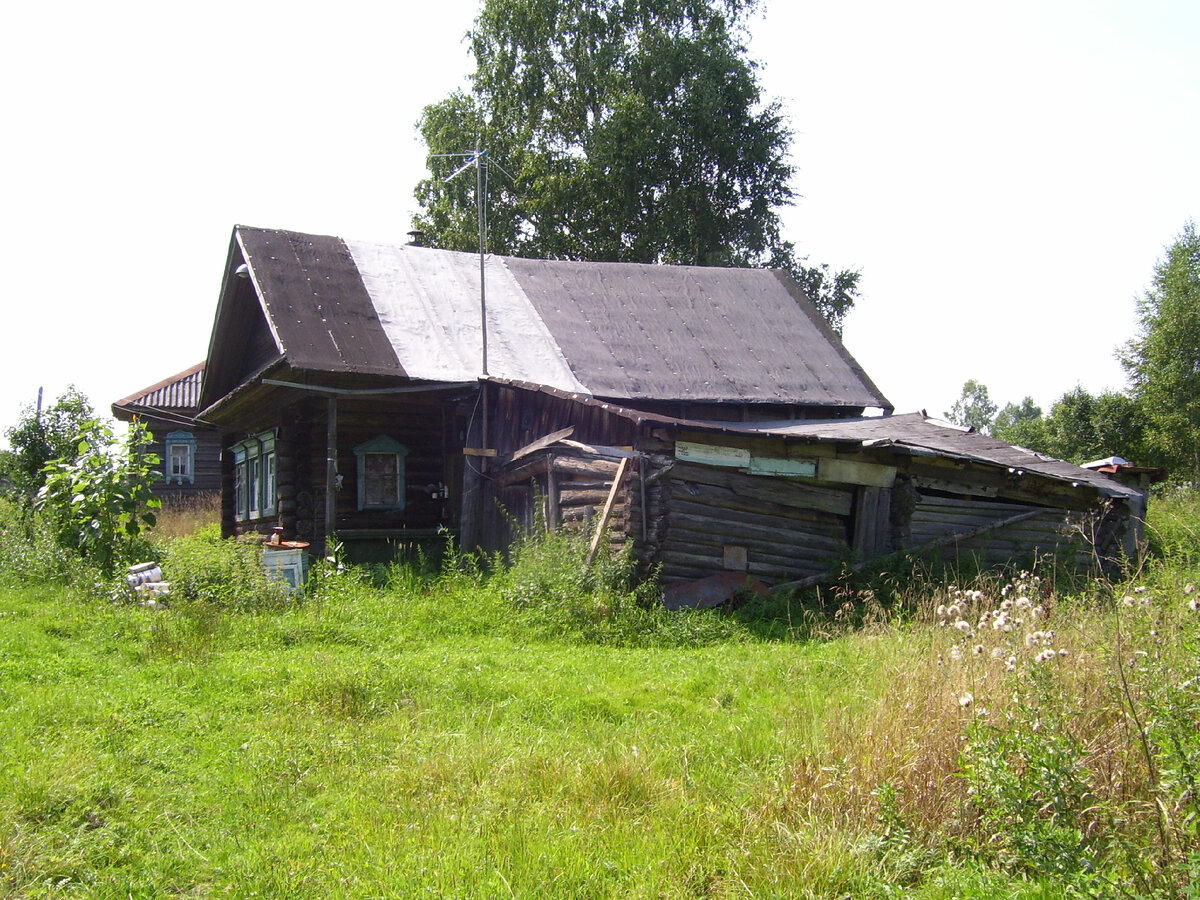 Дом моей прабабушки (мамы моего деда Александра Ивановича) в д. Малая Захватиха, 2012 год.