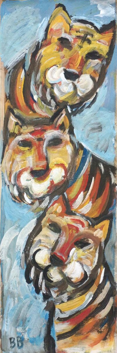 Виктор Винокуров Год тигра 83х29 хм 2021 г 