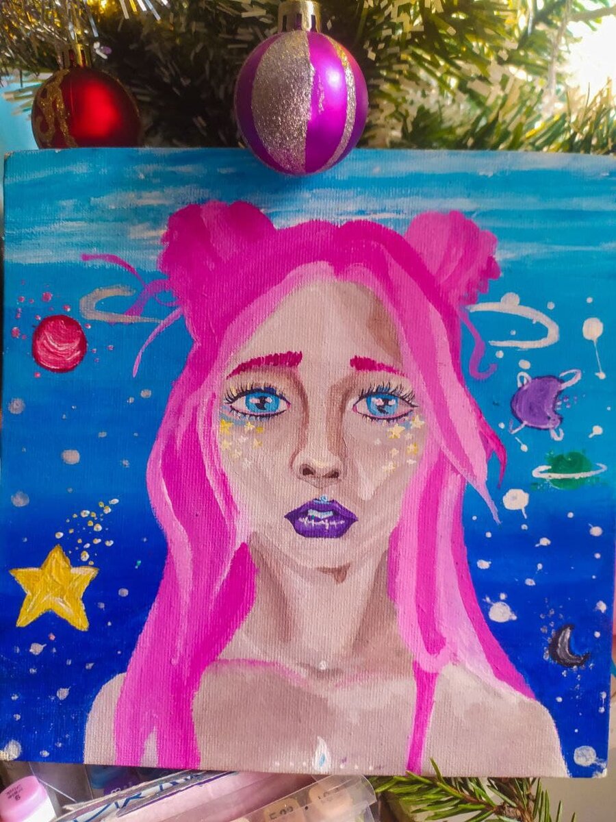 Кристал на холсте