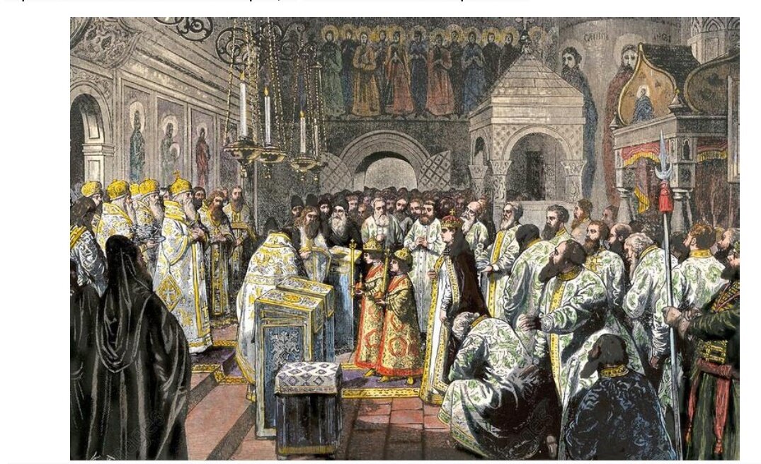 Фальшивая коронация Петра и Ивана. 