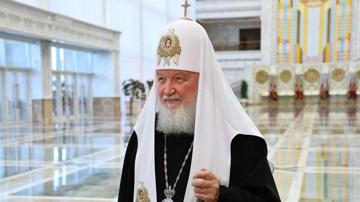    Патриарх Московский и всея Руси Кирилл перед встречей с президентом Белоруссии Александром Лукашенко в Минске© РИА Новости / БелТА