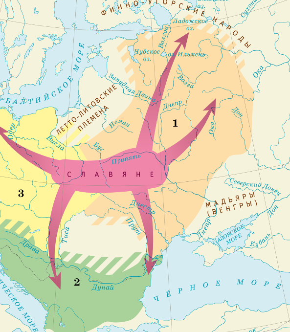 Славяне на карте. Источник: Яндекс-картинки.