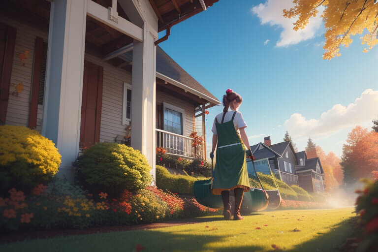 Уборка в саду