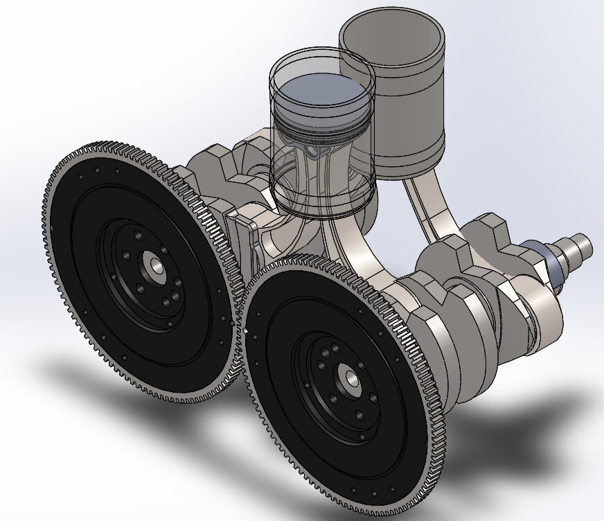 КШМ двигателя внутреннего сгорания. Источник фото: vmasshtabe.ru