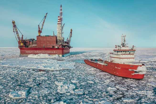 Морская ледостойкая стационарная платформа (МЛСП) «Приразломная»
