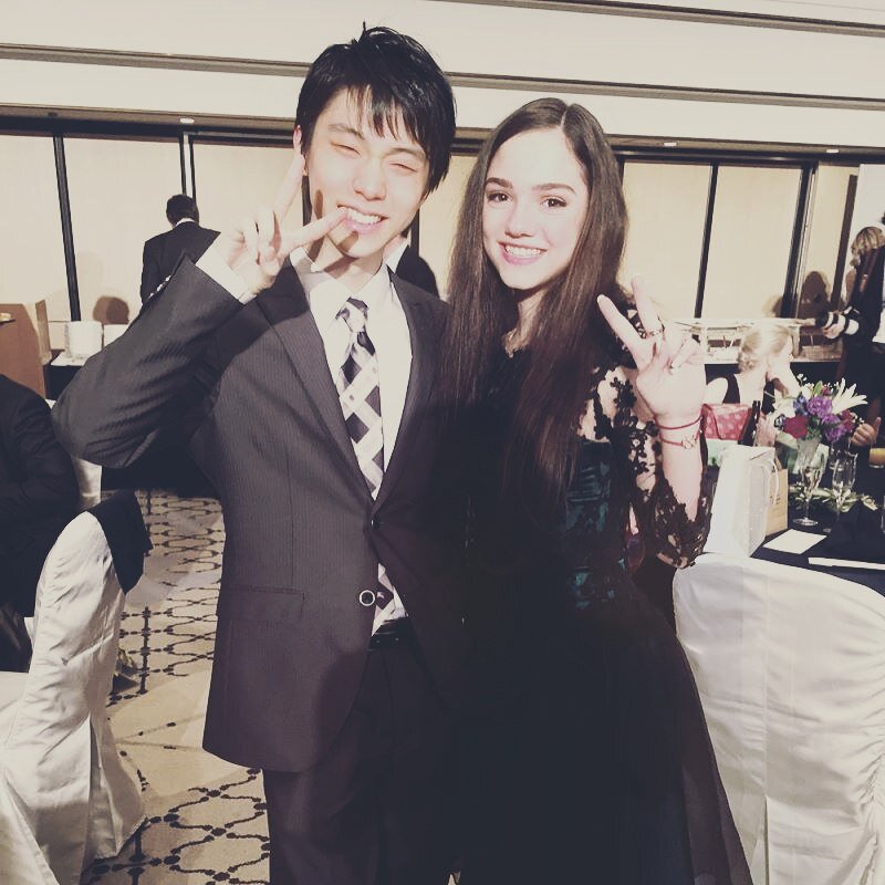 Евгения Медведева и Юдзуру Ханю